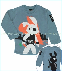 Monster Republic, Special Agent Bunny Tee in Blue (c)