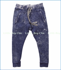 Munster, Faded House Down Pants in Blue