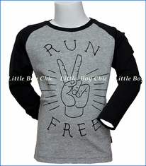 Munster, Mad Run Free Raglan T-Shirt in Grey