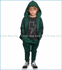 Munster, Trainer  Zip-Front Fleece  Hoodie  in Green