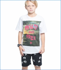 Munster, Wild and Free Tee in White