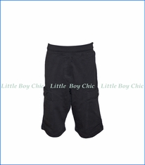Nano, Knit Cargo Shorts in Grey