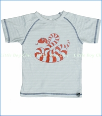 Nano, Snake Tee in Slate (c)