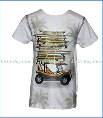 Nano, Surf Car T-Shirt in Off-White
