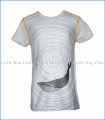 Nano, Whale T-Shirt in Grey