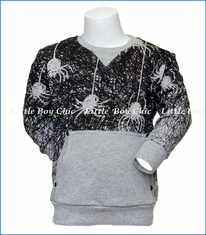 Paper Wings, Hanging Spiders Organic Sweater in Grey