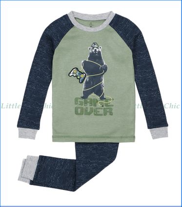 Petit Lem, Game Over PJ Set in Green