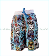Wes and Willy, Sugar Skulls Trunk in Blue
