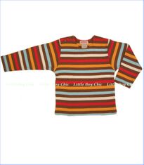 Zutano, Chocolate Stripe Long Sleeve Tee (c)