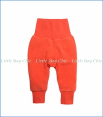 Zutano, Cotton Blend Fleece Cuff Pant in Mandarine Orange
