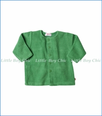 Zutano, Cotton Blend Fleece Jacket in Apple Green