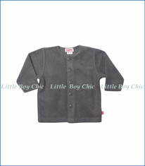 Zutano, Cotton Blend Fleece Jacket in Grey