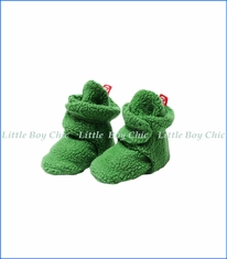 Zutano, Cozie Fleece Bootie in Apple Green