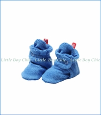 Zutano, Cozie Fleece Bootie in Periwinkle Blue