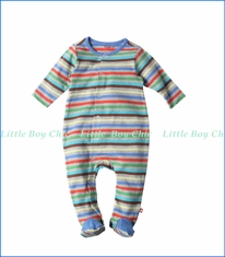 Zutano, Stellar Stripe Footie in Multicoloured