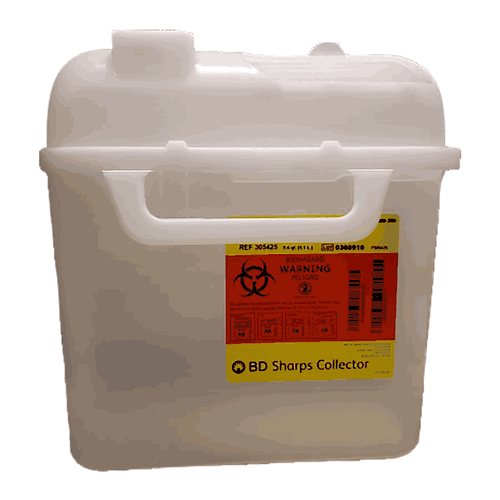 BD SHARPS 5.4 QT CONTAINER SIDE ENTRY PEARL (305425)