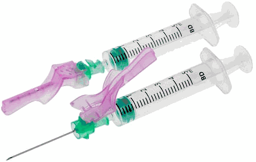 BD Eclipse SYRINGE / NEEDLE Combination 3cc 25g x 1"
