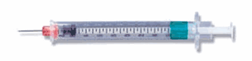 BD Safety-Lok™ Tuberculin Syringe 1mL 25g x 5/8"