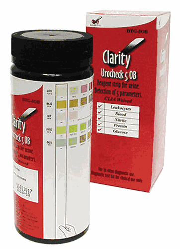 Clarity Urocheck Urine Strips 5OB (DTG-5OB)