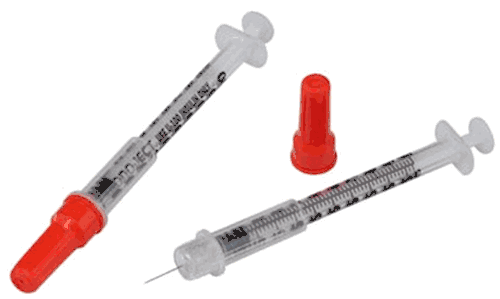 Covidien Monoject Safety Insulin Syringe 1/2cc 29g x 1/2"
