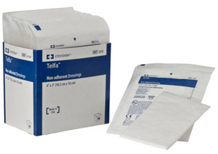 Covidien Telfa "Ouchless" Non‑Adherent Dressings 2" x 3" Sterile 1's 24BX/CS (1961)