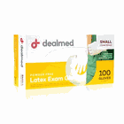 Dealmed Powder Free Small Latex Exam Gloves