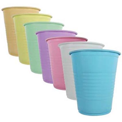 Dukal Plastic Drinking Cups 5oz. Popular Colors (1,000/CS)