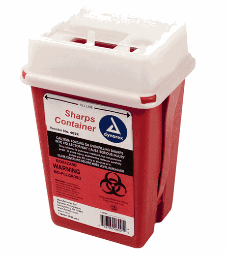 Dynarex 1 Quart Sharps Container (4622)