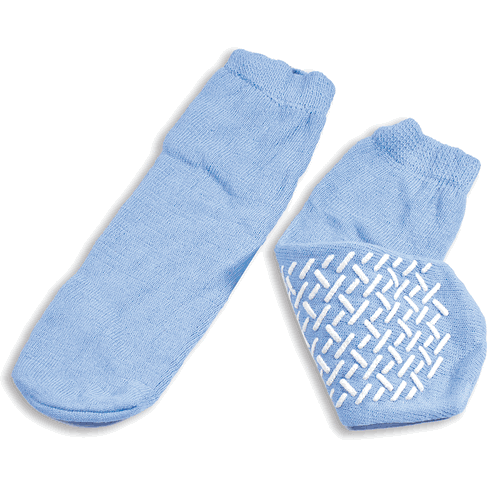 Dynarex Non-Skid Slipper Socks Large Sky Blue (2182)