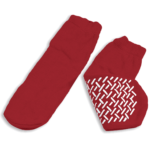 Dynarex Non-Skid Slipper Socks Small Red (2180)