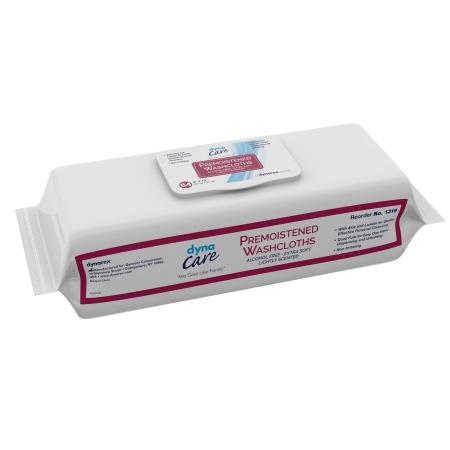 Dynarex Premoistened Personal Cleaning Adult Washcloths 1319