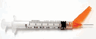 Exel Safety Needle/Syringe 3cc 25g x 5/8&quot;