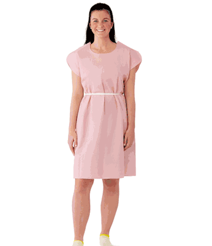 Graham Medical Exam Gowns T/P/T Mauve 30" x 42" Premium (70243N)