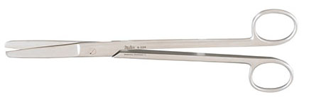 Miltex SIMS Uterine Scissors, Straight, Blunt-Blunt Points