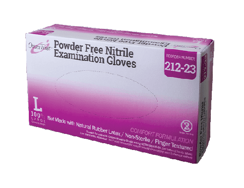 Omni Nitrile Powder-Free CF Exam Gloves LARGE (212-23)