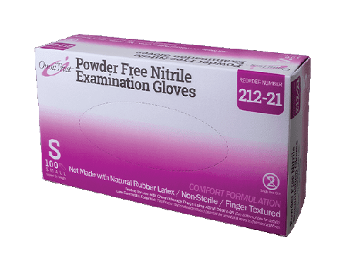 Omni Nitrile Powder-Free CF Exam Gloves SMALL (212-21)