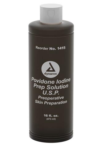Povidone Iodine Prep Solution 16oz (1415)