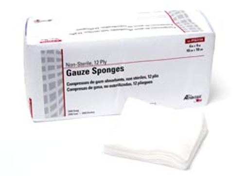 Pro Advantage 4" x 4", 12-Ply, Non‑Sterile Gauze Sponges (P157114)