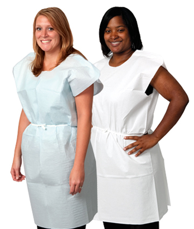 Pro-Advantage Exam Gowns T/P/T 30" x 42" Blue (P750033)