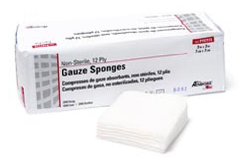 Pro Advantage 3" x 3", 12-Ply Non‑Sterile Gauze Sponges (P157113)