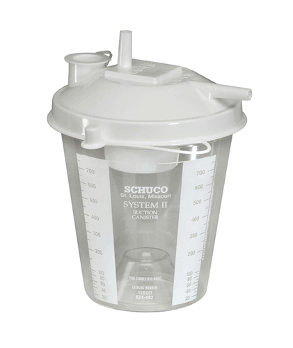 Schuco Disposable Suction Canisters 800cc (5/CS) (S1160BA‑RPL)