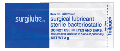 Surgilube Foilpac 3gm Lubricant Jelly Packets