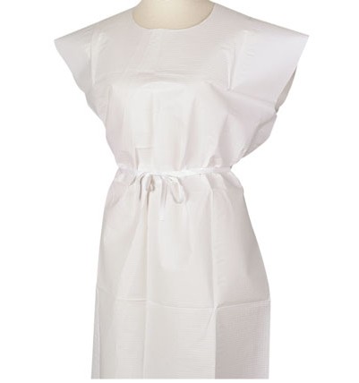 Tidi Products Economy T/P/T Exam Gowns (White) (9810846)