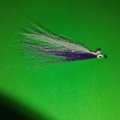 Clouser Minnow White purple