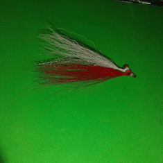 Clouser Minnow white red