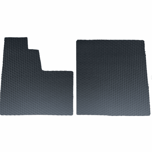 All-Weather Black Rubber Floor Mats Fits Peterbilt Sleeper Model 348 3