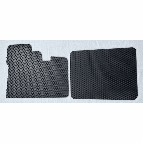 Black Rubber Floor Mats Fits Peterbilt Trucks 2003 and Older