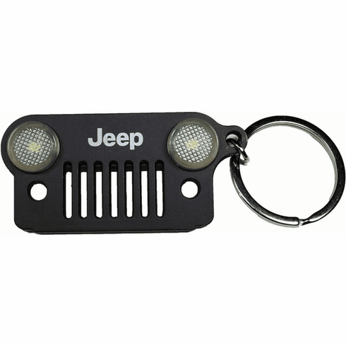 Seat Armour Black Jeep LED Keychain - Light Up
