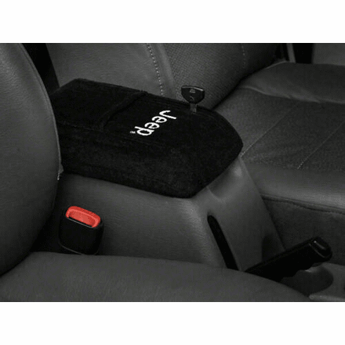 Seat Armour Console Cover w/ Jeep Logo - Fits Wrangler 2011-2020