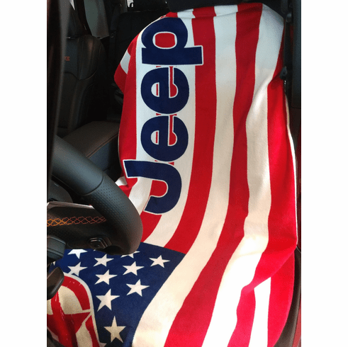 Seat Armour Jeep American Flag Towel2GO Protective Towel/Seat Cover -